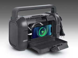 "Muse M-928 FB" radijo garsiakalbis darbo vietoje, juodas