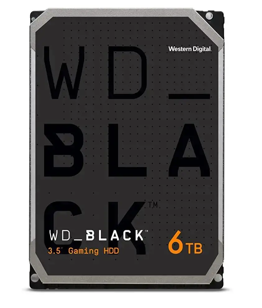 "WD Desktop Black" 6 TB kietasis diskas 7200 aps./min 6 Gb/s serijinės ATA sATA 128 MB spartinančioji atmintinė 3,5 colio vidinis RoHS reikalavimus atitinkantis kietasis diskas Nefasuotas