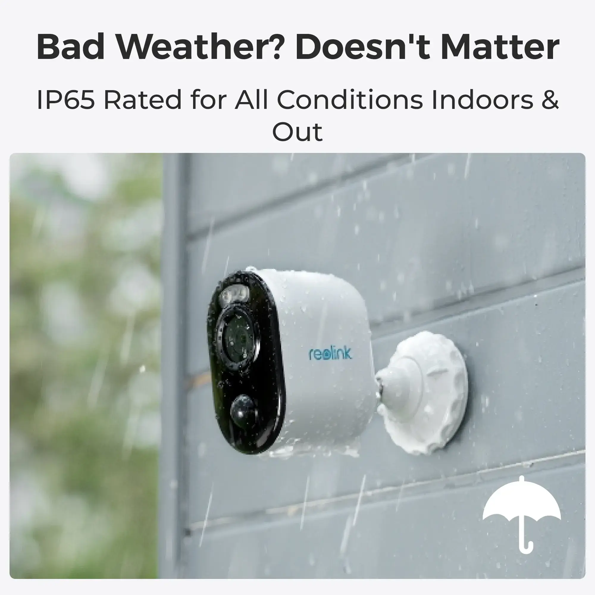 Reolink Argus Series B310 with Solar Panel, IP security camera, Indoor & outdoor, Wireless, Ceiling/wall, Black, White, Bullet