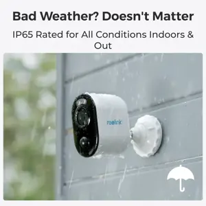 Reolink Argus Series B310 with Solar Panel, IP security camera, Indoor & outdoor, Wireless, Ceiling/wall, Black, White, Bullet