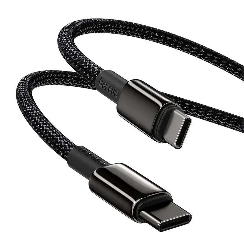 "Baseus" C tipo USB - C tipo USB kabelis "Power Delivery Quick Charge" 100W 5A 1 m juodas (juodas)