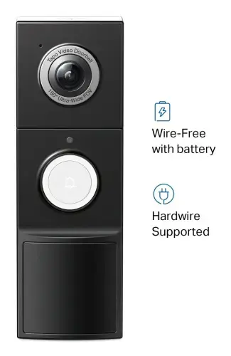 TP-Link TAPO D235 Durų skambutis su vaizdo kamera 2K 5MP 180°