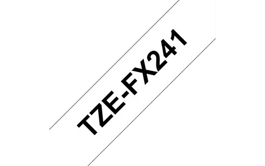Brother TZe-FX241, juoda ant balto, TZ, 1,8 cm, 8 m, 1 vnt., 1,8 cm