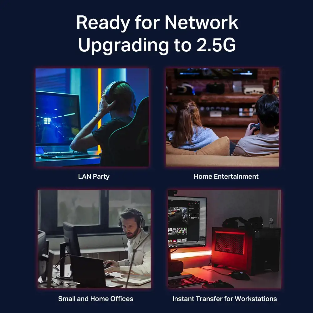 "TP-Link" 5 prievadų 2.5G stalinis komutatorius, nevaldomas, 2.5G Ethernet (100/1000/2500)