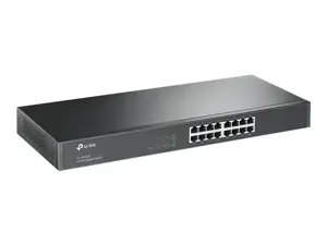 "TP-Link" 16 prievadų "Gigabit" tinklo komutatorius, nevaldomas, "Gigabit Ethernet" (10/100/1000), dvipusis duomenų perdavimas, montuojamas į stovą, 1U