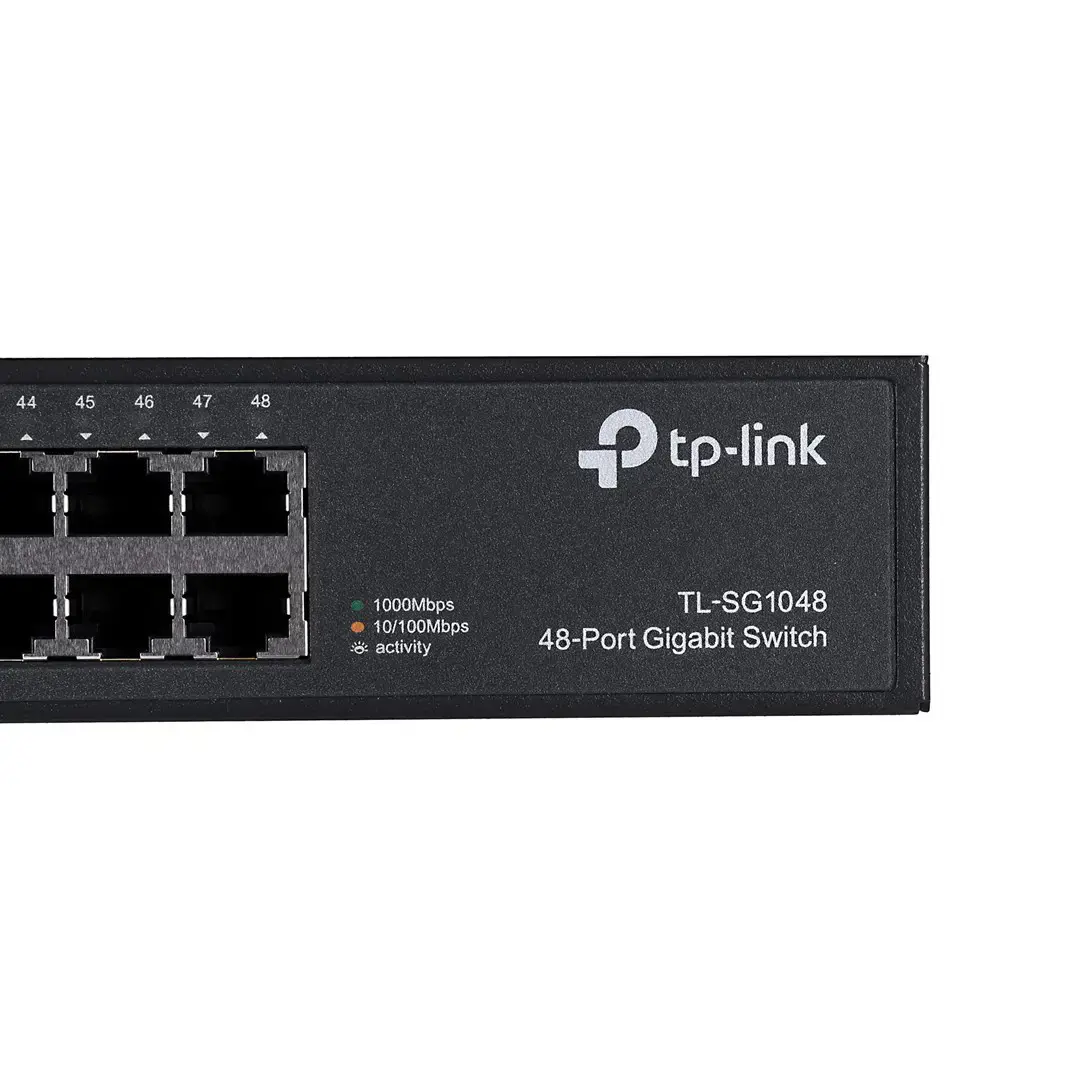 TP-Link TL-SG1048, nevaldomas, Gigabit Ethernet (10/100/1000), montuojamas į stovą, 1U