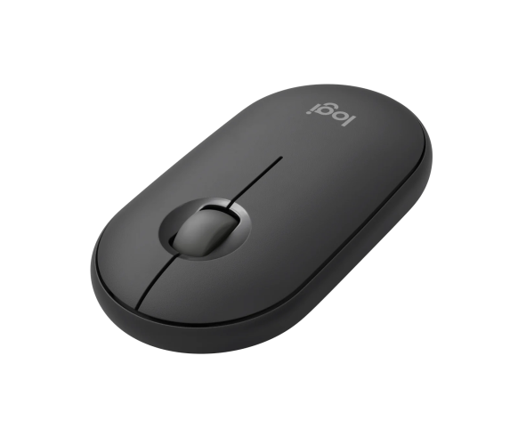 "Logitech Pebble 2 M350s", dvipusis, optinis, RF belaidis + "Bluetooth", 4000 DPI, grafito spalvos