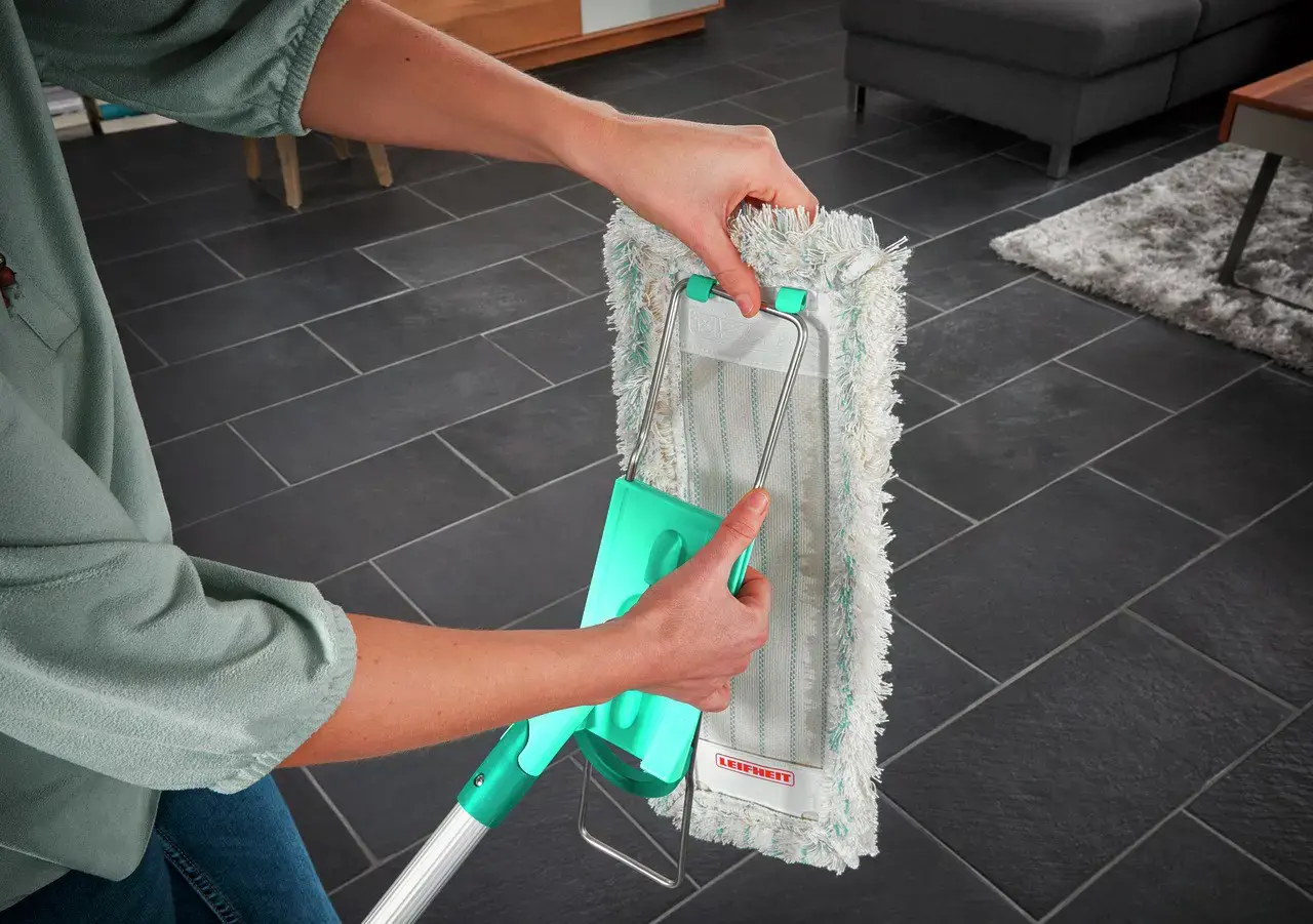 Leifheit Profi XL cotton plus mop Cotton/Fiber Grey, Turquoise, White