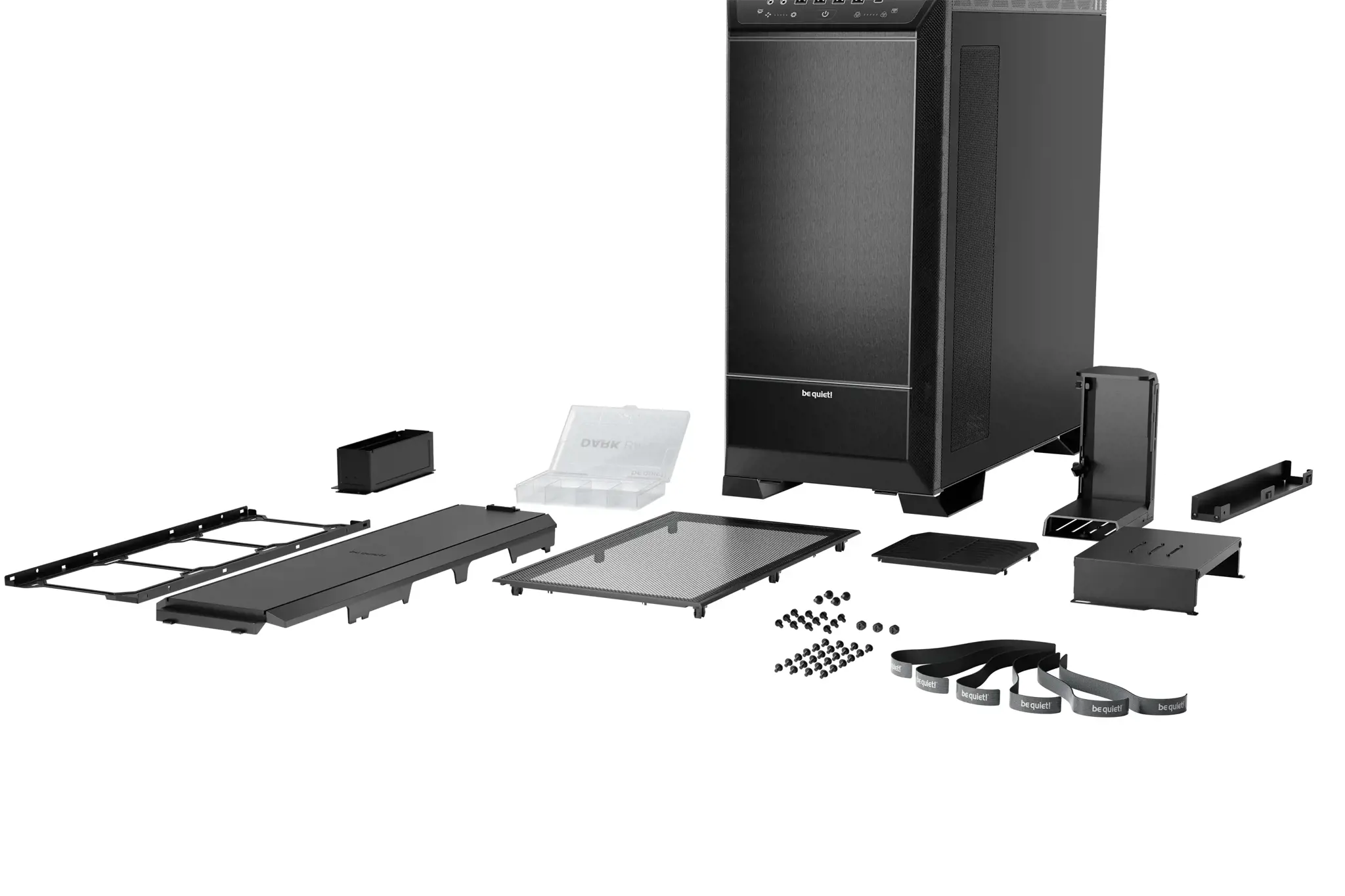 Būkite tylūs! DARK BASE PRO 901 | Juoda, Full Tower, Kompiuteris, Juoda, ATX, EATX, micro ATX, Mini-ATX, XL-ATX, Aliuminis, Stiklas, Plienas, Žaidimams