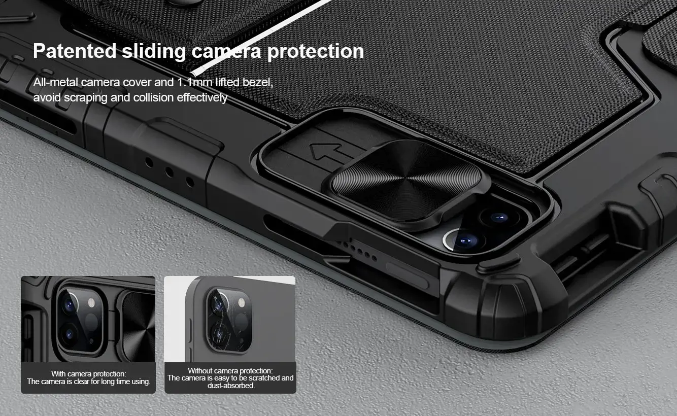 Nillkin Bumper Combo Keyboard Case for iPad Air 10.9 2020|Air 4|Air 5|Pro 11 2020|2021|2022 Black