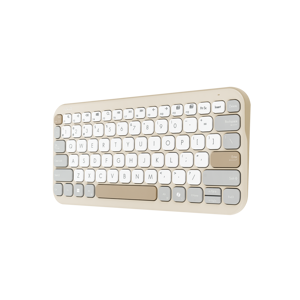 Asus Marshmallow KW100 | Keyboard | Wireless | US International | Oat Milk | Bluetooth