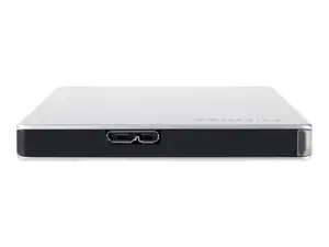 TOSHIBA "Canvio Slim" 2TB USB3.2 sidabro spalvos
