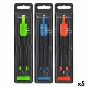 Kompasas Faber-Castell Daugiaspalvis 5 vienetai