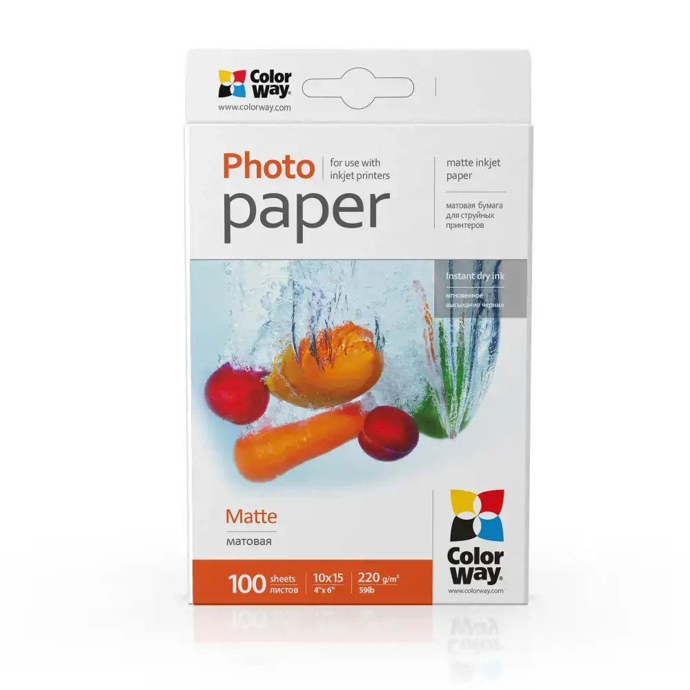 Matinis Fotopopierius ColorWay, A6, 220 g/m², 100 psl.