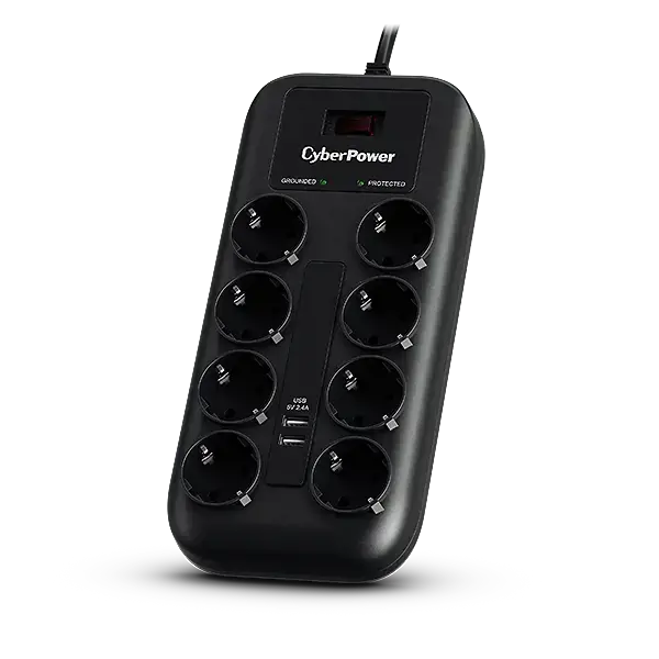 CyberPower P0820SUF0-DE, 1050 J, 8 AC outlet(s), Type F, 200 - 250 V, 50 - 60 Hz, 10 A