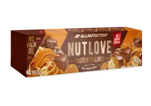 Proteininiai šokoladiniai saldainiai NUTLOVE ALLNUTRITION su karamele ir riešutais, 48 g