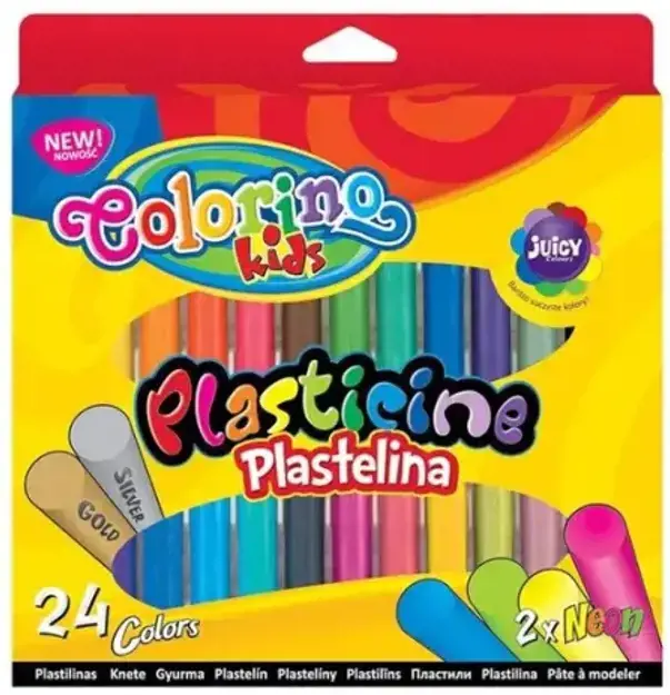Plastilinas Colorino Kids 24 spalvų