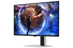 Samsung G60SD, 68.6 cm (27"), 2560 x 1440 pixels, Quad HD, OLED, 0.03 ms, Silver