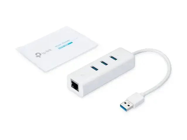 TP-Link UE330, USB 3.2 Gen 1 (3.1 Gen 1) Type-A, RJ-45, USB 3.2 Gen 1 (3.1 Gen 1) Type-A, 1000 Mbps, Balta, USB, Windows 10 Education, Windows 10 Education x64, Windows 10 Enterprise, Windows 10 Enterprise x64,...