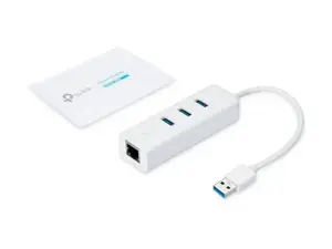 TP-Link UE330, USB 3.2 Gen 1 (3.1 Gen 1) Type-A, RJ-45, USB 3.2 Gen 1 (3.1 Gen 1) Type-A, 1000 Mbps, Balta, USB, Windows 10 Education, Windows 10 Education x64, Windows 10 Enterprise, Windows 10 Enterprise x64,...