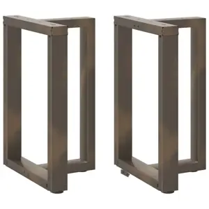 Valgomojo stalo kojelės, T formos, 2 vnt., juodos, 50x35x(72-73) cm, plienas