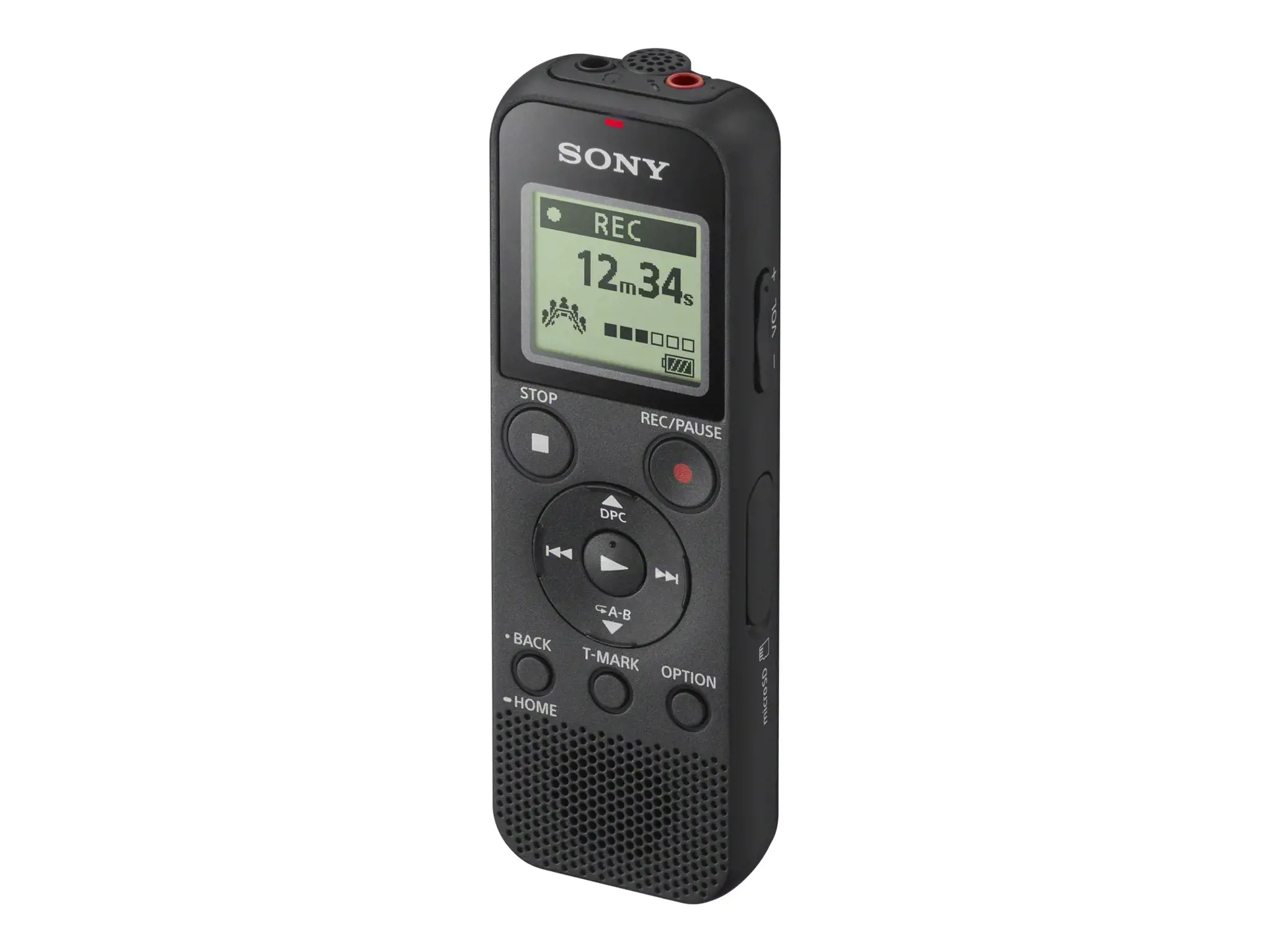 "Sony ICD-PX370", 159 h, MP3, 15 - 20000 Hz, 48 - 192 Kbit/s, USB, šarminis