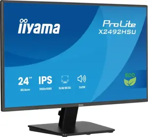 iiyama ProLite X2492HSU-B1 Monitorius 24'' IPS, FHD 1920x1080, 3 ms, 300 cd/m2, 120 Hz, Juoda