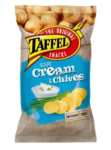 TAFFEL SOUR CREAM&CHIVES bulvių trašk., 180 g