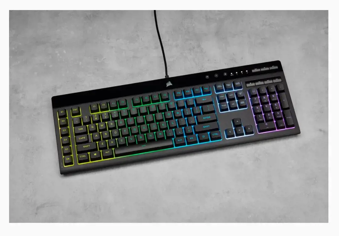 CORSAIR K55 RGB PRO žaidimų klaviatūra su foniniu RGB LED apšvietimu