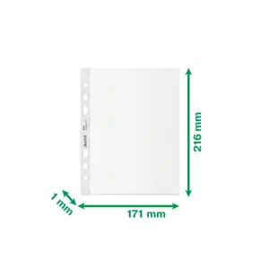 Įmautės Leitz Recycle, A5, 100mic,  25vnt, matinės sp.