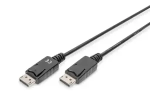 ASSMANN kabelis Displayport DP/St - DP/St 2m AWG32 2x ekranuotas juodas