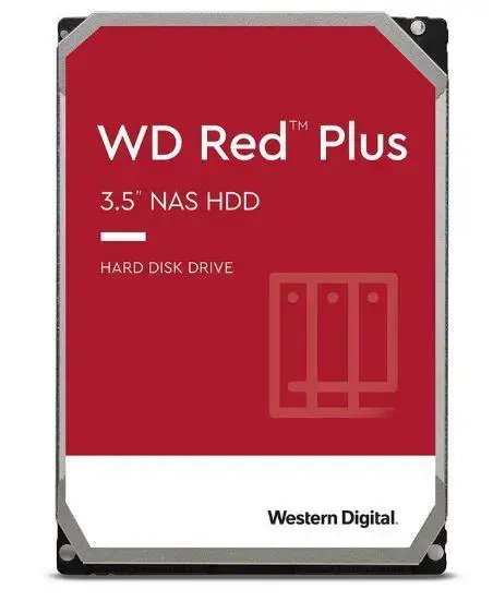 "WD Red Plus" 4 TB SATA 6 Gb/s 3,5 colių 258 MB spartinančiosios atminties vidinis kietasis diskas Nefasuotas