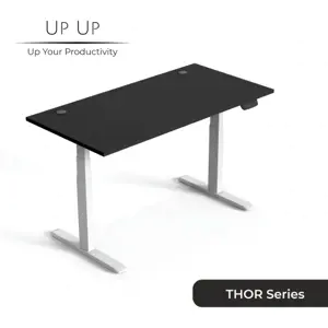 Reguliuojamo aukščio stalas Up Up Thor Baltas, Stalviršis M Juodas
