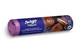 Sausainiai SELGA, dvigubi, su šokoladiniu užpildu, 205 g