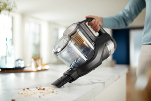 Philips 8000 Series Aqua Plus XC8349/01 Cordless Vacuum, Stick vacuum, Bagless, Black, 0.6 L, 18.3 l/s, Dry&wet
