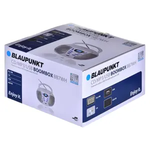 Blaupunkt boombox FM PLL CD|MP3|USB|AUX BB7WH