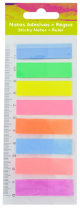 Sticky Notes Ind.44*12mm 8 colors+ruler