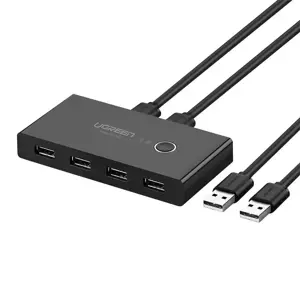 Jungiklių dėžutė UGREEN 30768B, USB 3.0 (juoda)