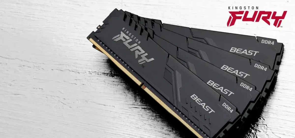 KINGSTON 32GB 3600MHz DDR4 CL18 DIMM atmintinių rinkinys, 2 vnt., "FURY Beast Black