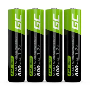 GREENCELL GR04 Žaliasis elementas 4x akumuliatorius AAA HR03 800mAh