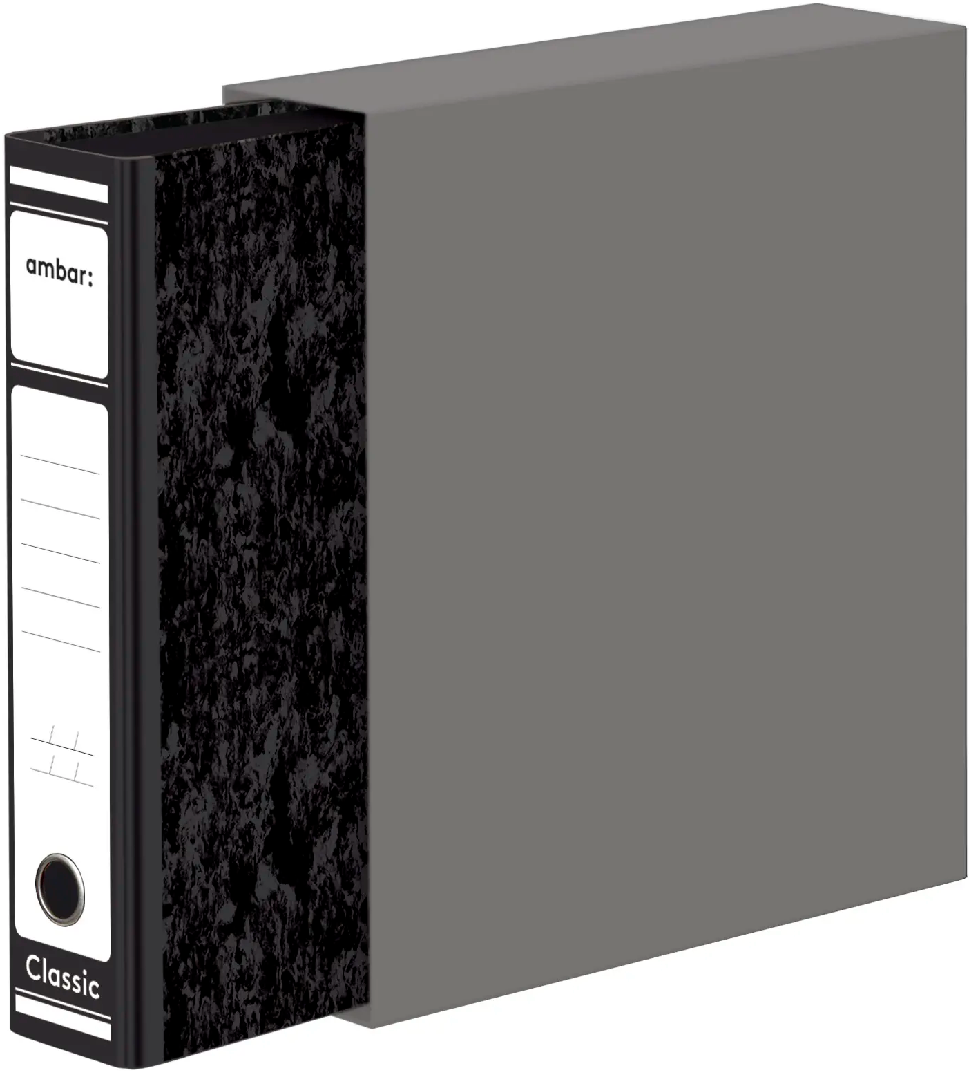A4 Lever Arch File + Box Black