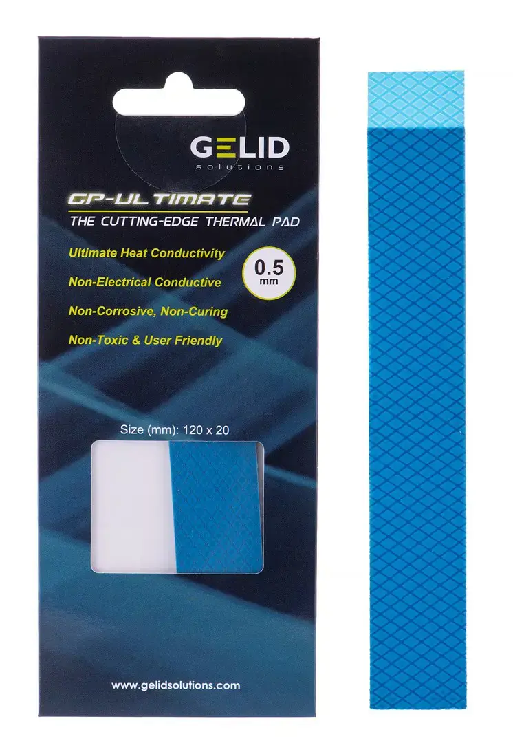 "Gelid Ultimate" termopadelės 120x20x0,5 mm TP-GP04-R-A