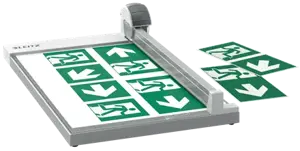 "Leitz Precision" biuro popieriaus žoliapjovė A3, 15 lapų, automatinis spaustukas, nerūdijantis plienas, A3, 80 g/m², plastikas, plienas