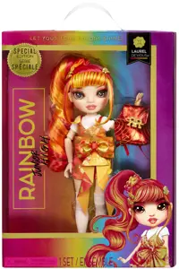 Rainbow High Junior High specialusis leidimas Laurel De'Vious (oranžinė), madinga lėlė, moteriška, …