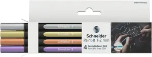 Žymeklių rinkinys SCHNEIDER Paint-lt, 1-2 mm, 4 vnt