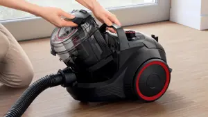 Bosch Serie 4 BGS21POW2, Drum vacuum, Dry, Bagless, 2 L, HEPA, Filtering