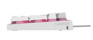 THOR 303 | Mechanical Gaming Keyboard | Wired | US | White | USB Type-A | Outemu Peach Silent