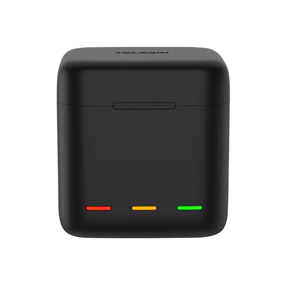 "Telesin" 3 lizdų įkroviklio dėžutė, skirta "GoPro Hero 9" / "Hero 10" (GP-BCG-901)