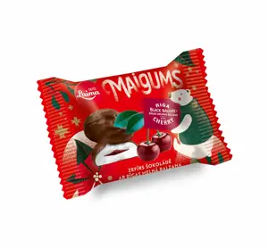 LAIMA Maigums vanil.suflė glaistyta šokol. su vyšnių sk. likerio įd., 185g