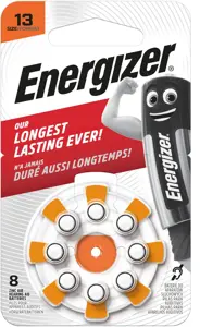 Energizer hearing aid battery Zinc Air AZ13DP8 TL8